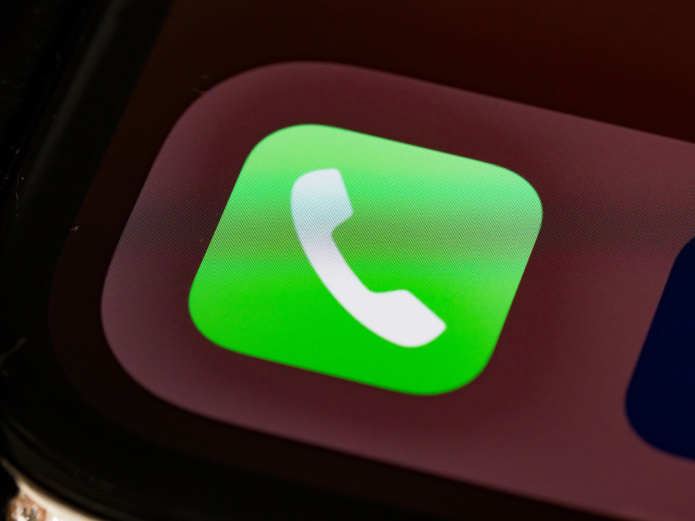 Phone app icon close-up