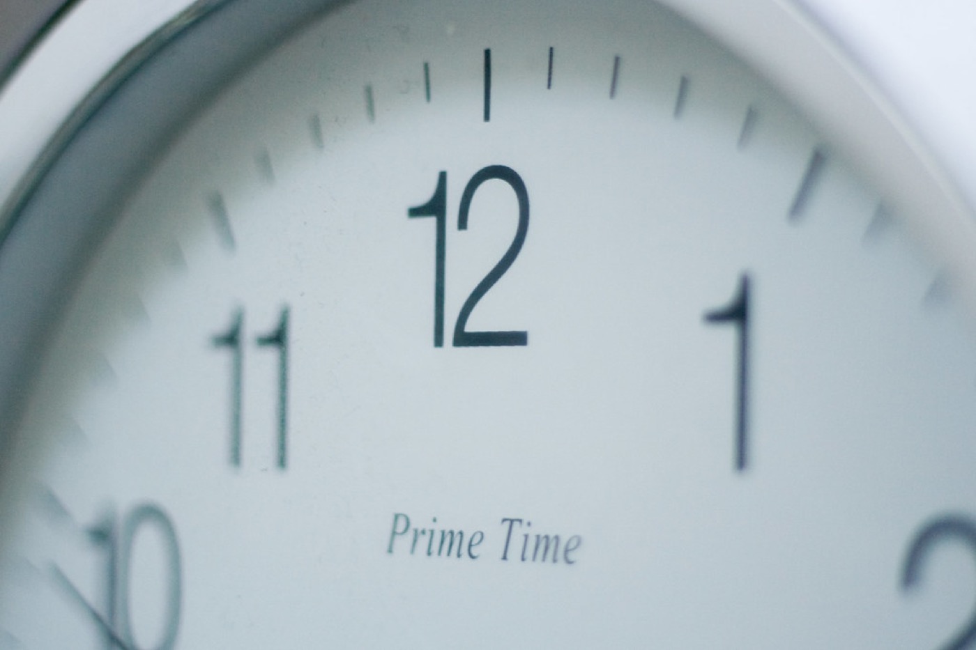 A clock face close-up